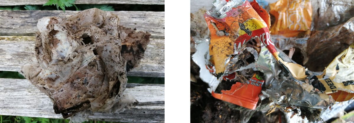 Crisp packets dont decompose