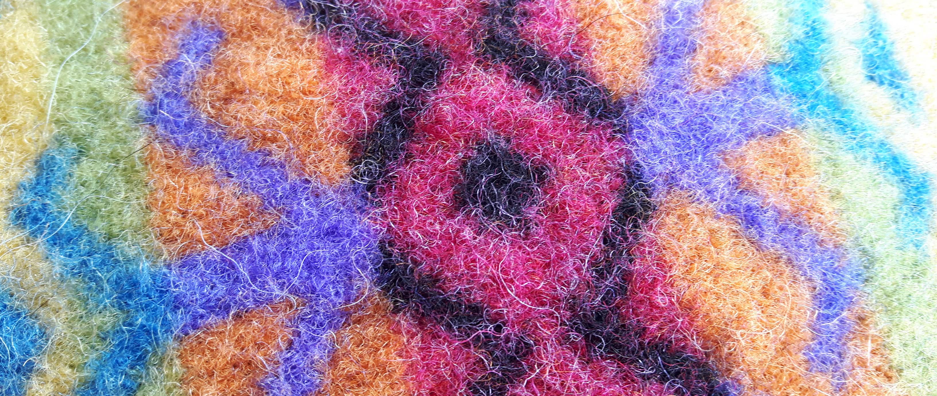 Close up of the Felted Jumper Material